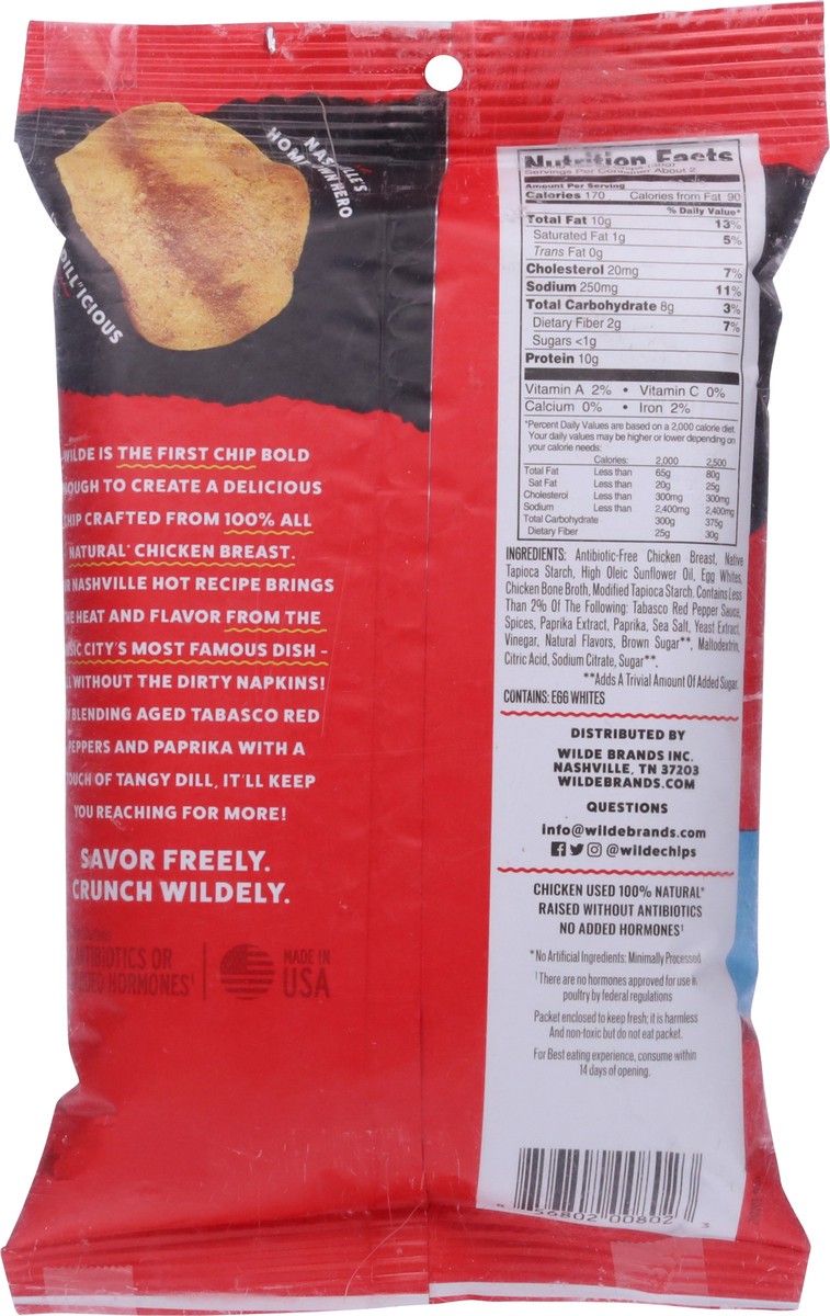 slide 5 of 9, Wilde Snacks Nashville Hot Chicken Protein Chips, 2.25 oz