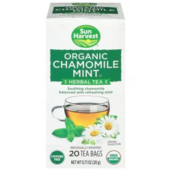 Sun Harvest Organic Chamomile Mint Herbal Tea