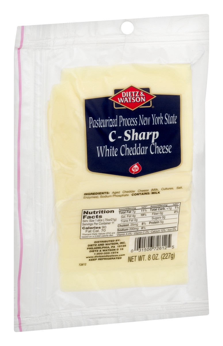 slide 6 of 11, Dietz & Watson Sharp & Creamy New York State Cheddar Cheese 8 oz, 8 oz