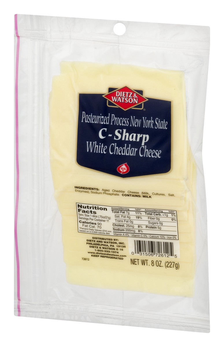 slide 5 of 11, Dietz & Watson Sharp & Creamy New York State Cheddar Cheese 8 oz, 8 oz