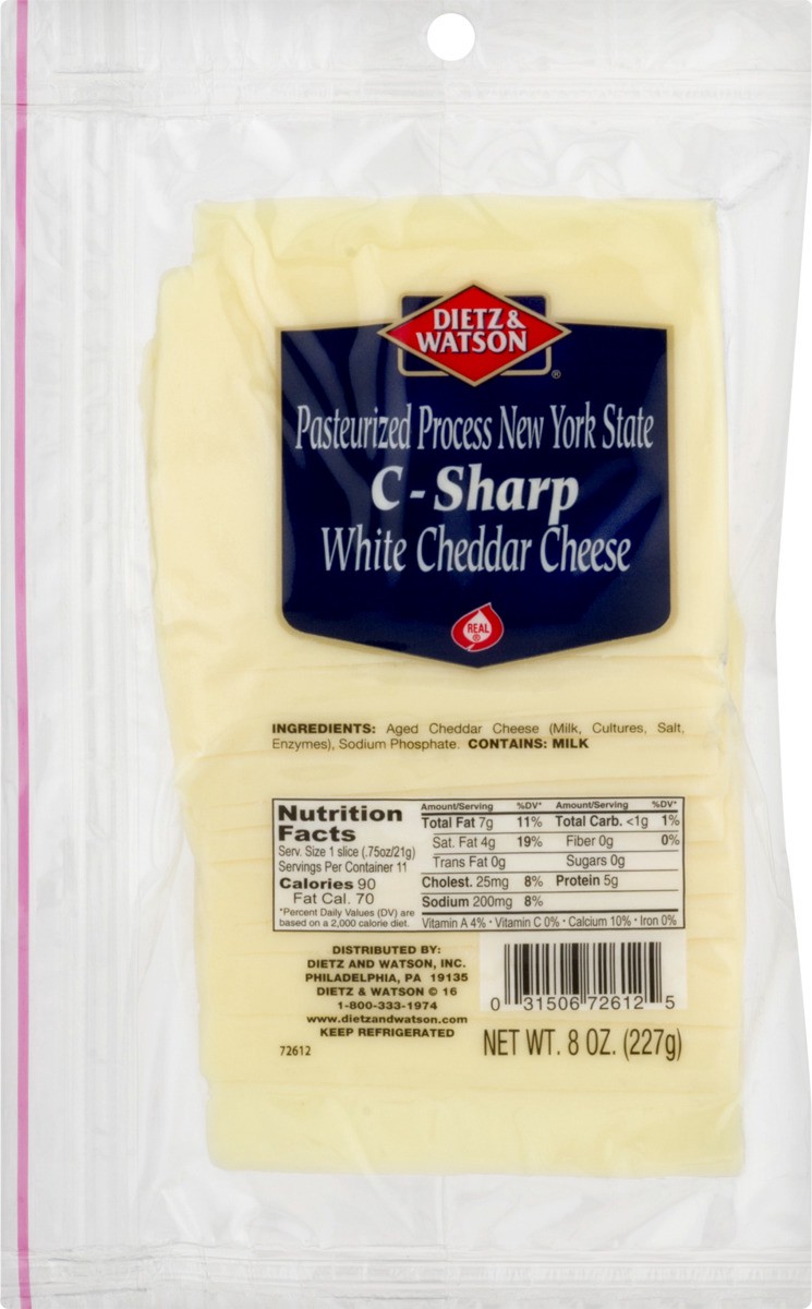 slide 2 of 11, Dietz & Watson Sharp & Creamy New York State Cheddar Cheese 8 oz, 8 oz