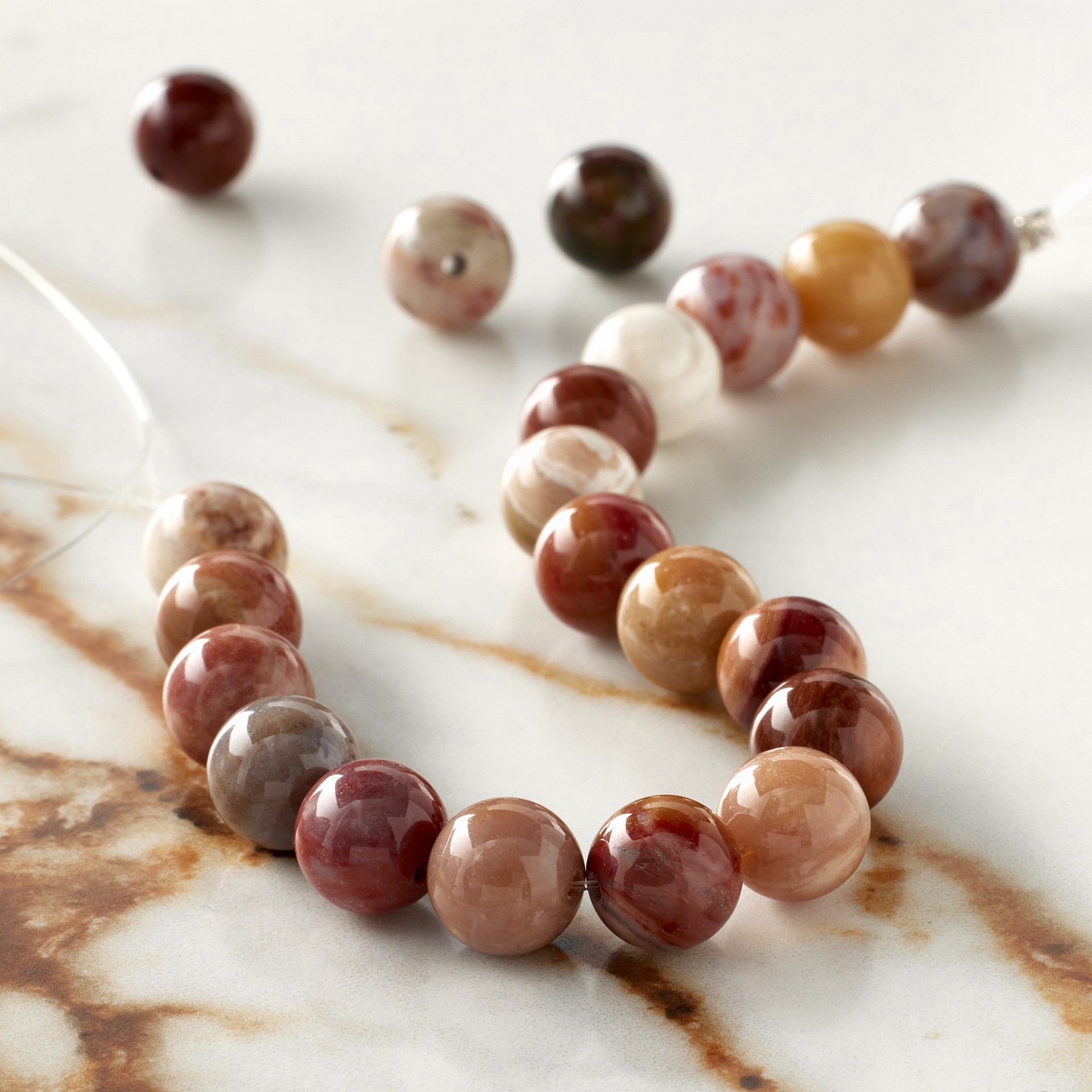 slide 2 of 3, Multicolor Wood Round Beads, 8mm By Bead Landing, 8mm