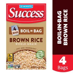 Success Brown Rice, Whole Grain, Boil-in-Bag - 14 oz