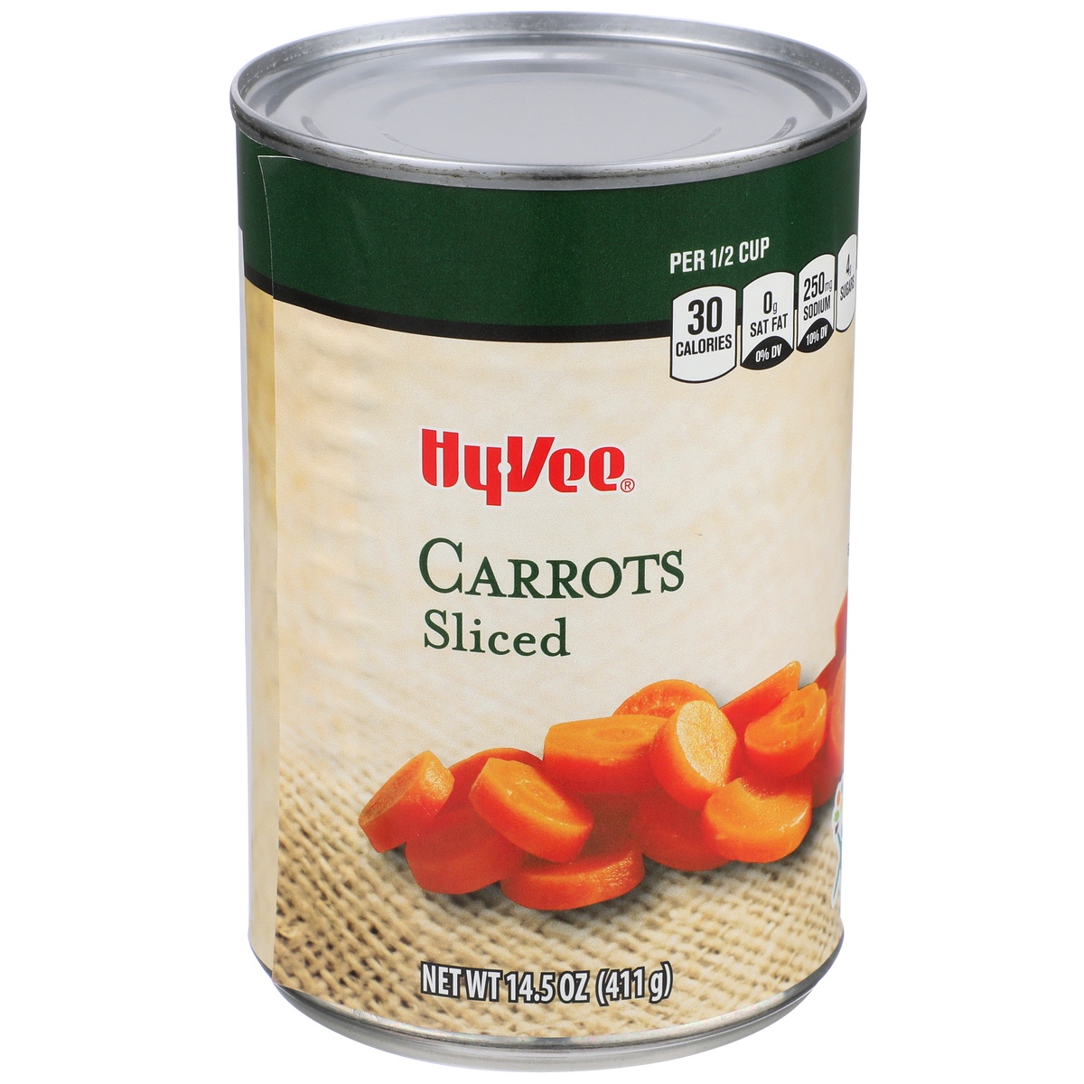 slide 1 of 1, Hy-vee Sliced Carrots, 14.5 oz