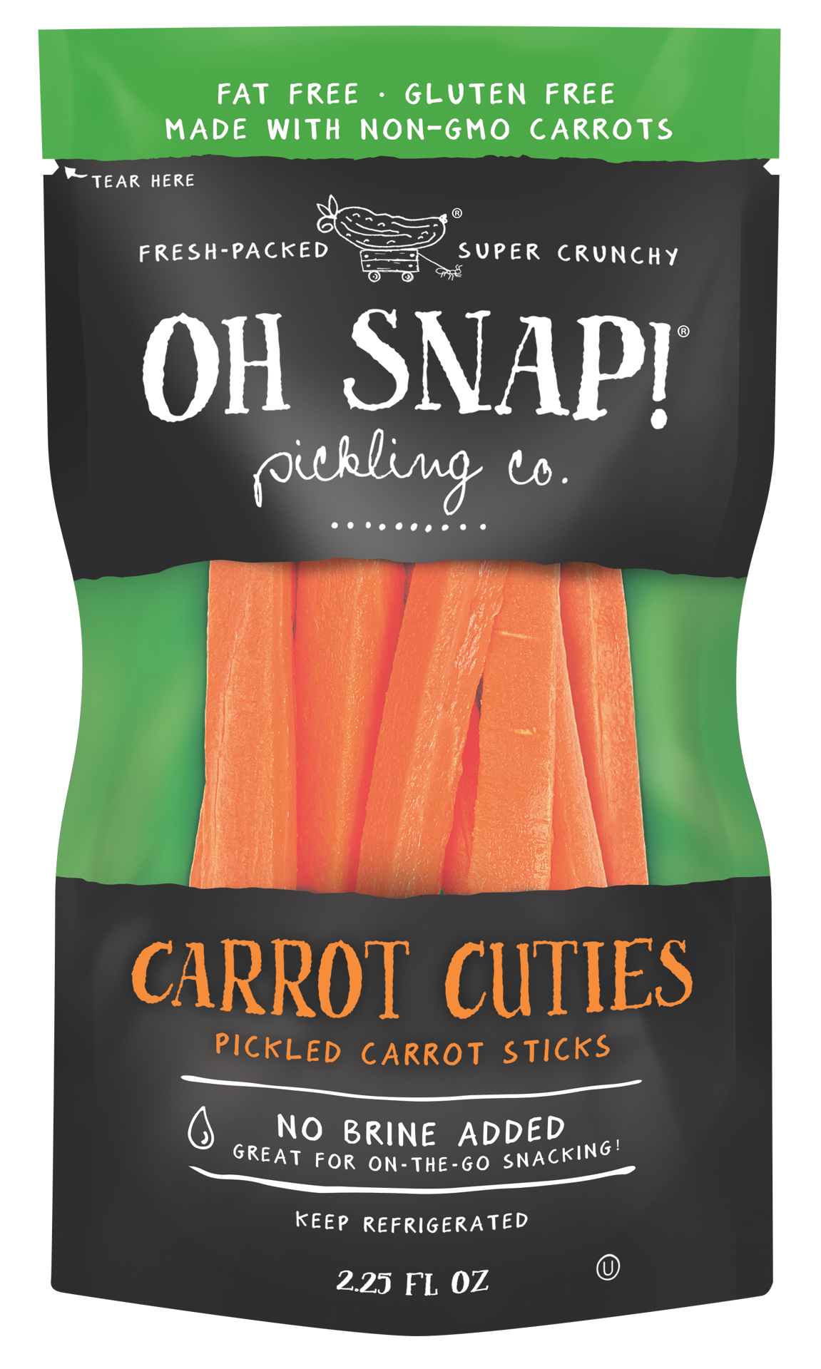 slide 1 of 9, Oh Snap! Pickling Co. Carrot Cutties, 2.25FL oz, 2.25 fl oz