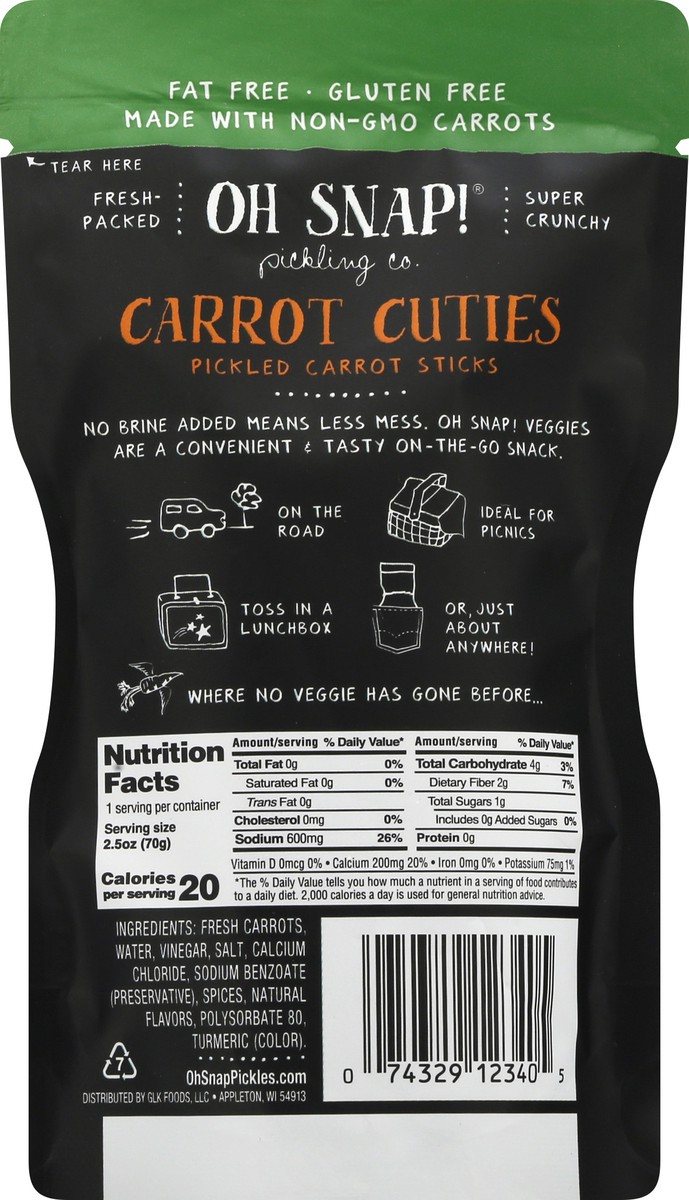 slide 3 of 9, Oh Snap! Pickling Co. Carrot Cutties, 2.25FL oz, 2.25 fl oz