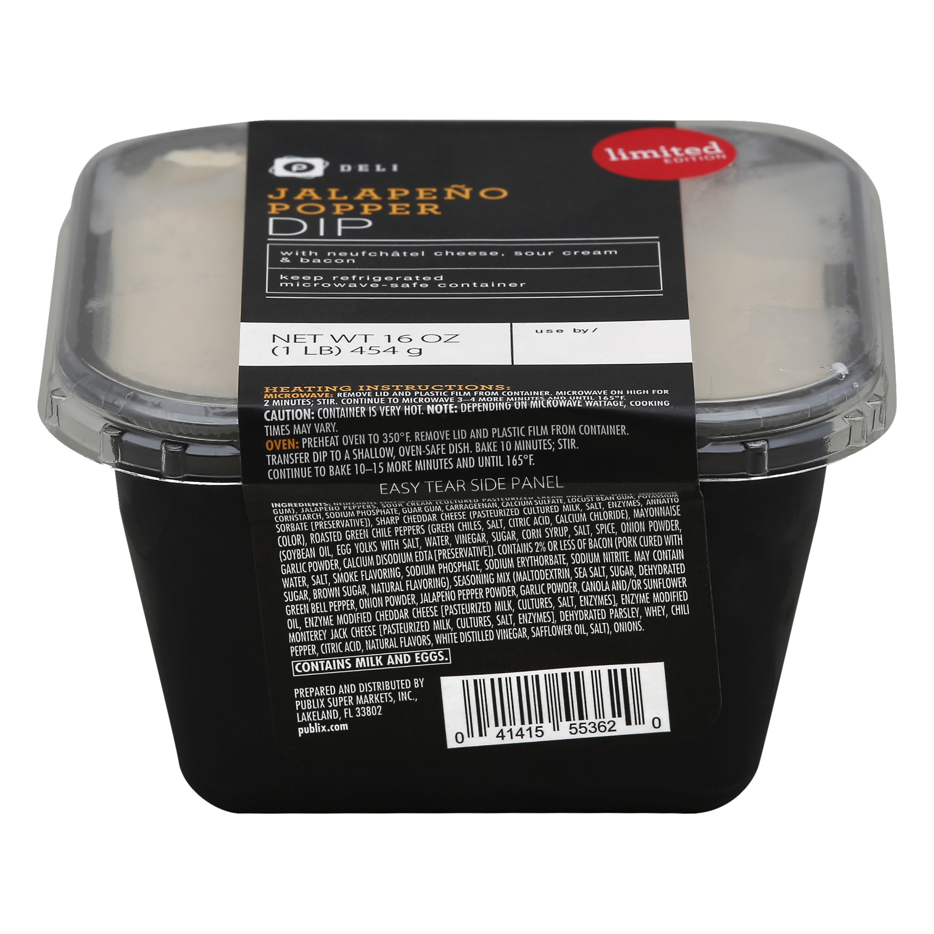 slide 1 of 1, Publix Deli Jalapeno Popper Dip, 16 oz