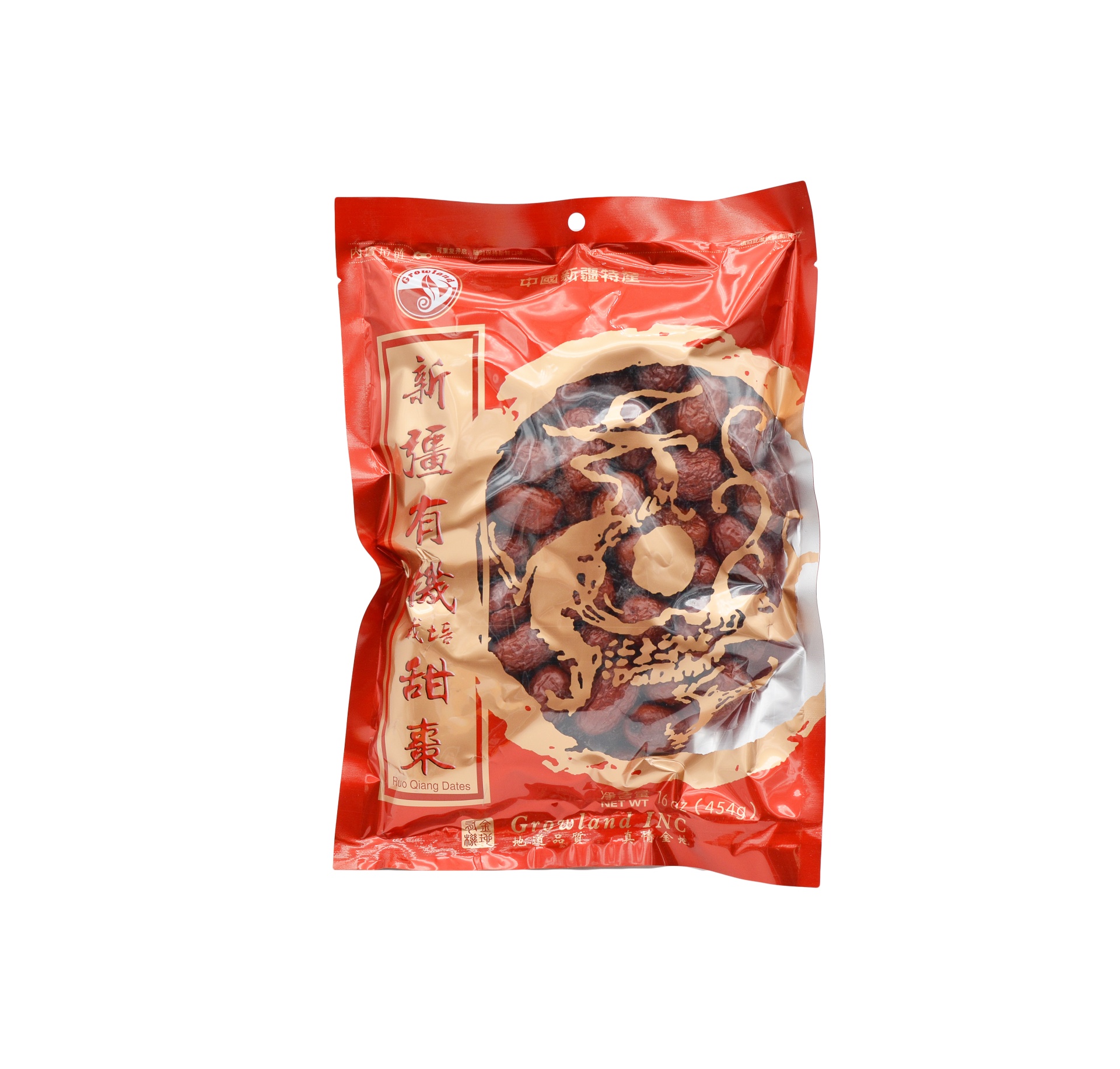 slide 1 of 1, Growland Ruo Qiang Red Dates, 16 oz