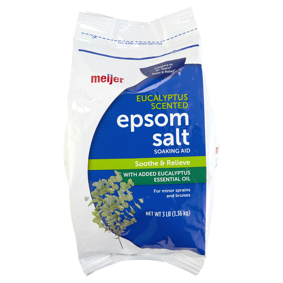 slide 1 of 3, Meijer Spa Eucalyptus Epsom Salt, 3 lb