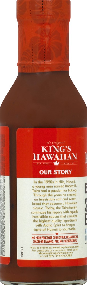 slide 3 of 6, King's Hawaiian BBQ Sauce Smoked Bacon, 15 oz