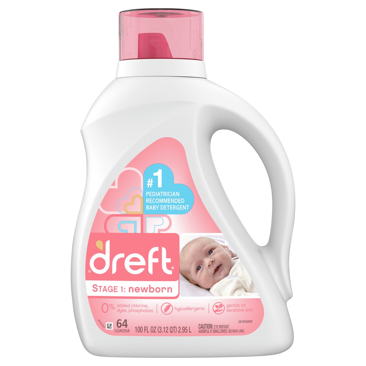 slide 1 of 2, Dreft Stage 1: Newborn Detergent 100 fl oz, 100 oz