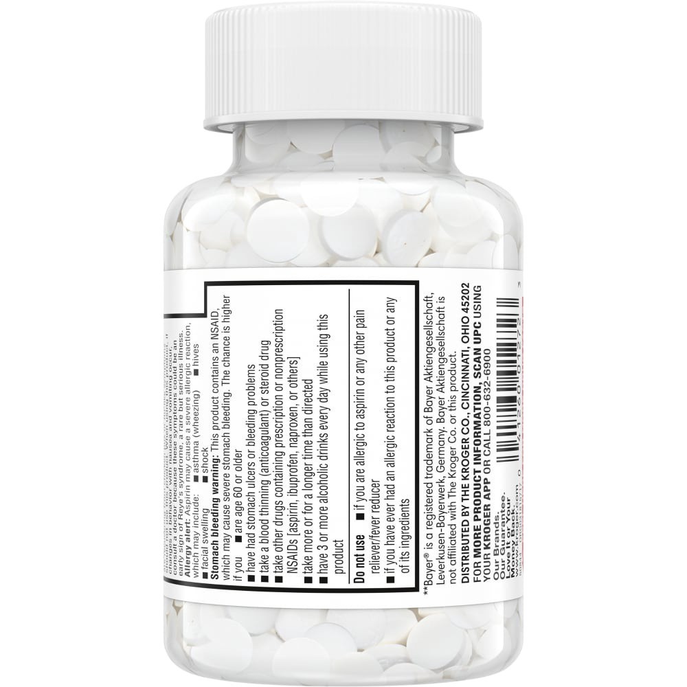 slide 2 of 3, Kroger Aspirin Tablets, 300 ct