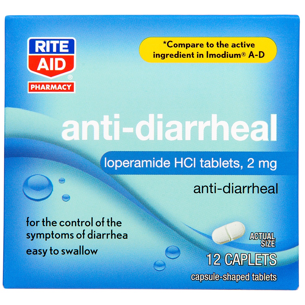 slide 1 of 1, Rite Aid Ra Anti Diarrhl, 12 ct