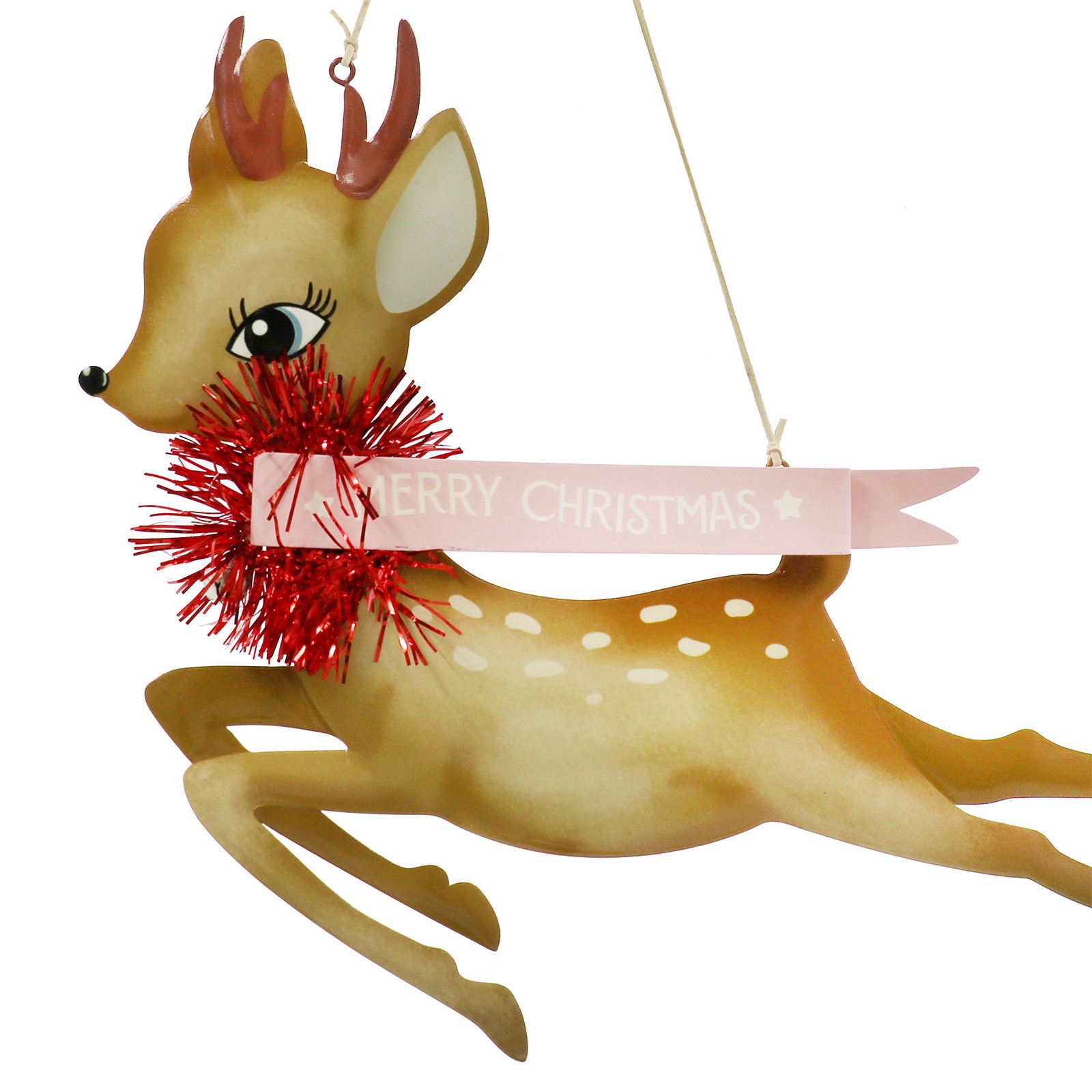 slide 3 of 4, 16" Merry Christmas Deer Metal Wall Decor By Ashland, 16 in