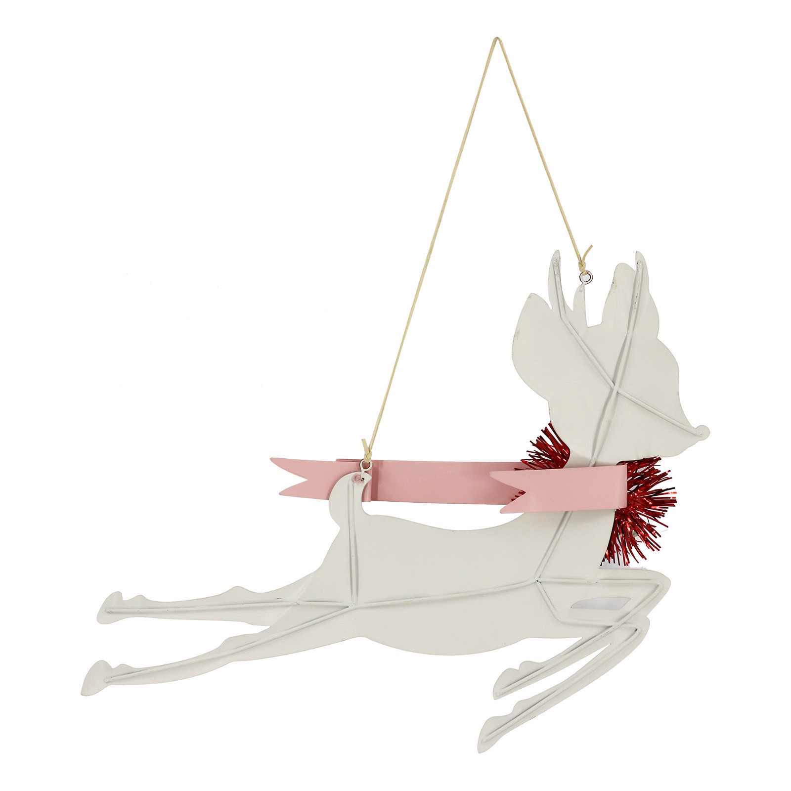 slide 2 of 4, 16" Merry Christmas Deer Metal Wall Decor By Ashland, 16 in