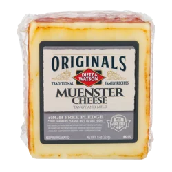 Dietz & Watson Originals Muenster Cheese Block 8 Oz