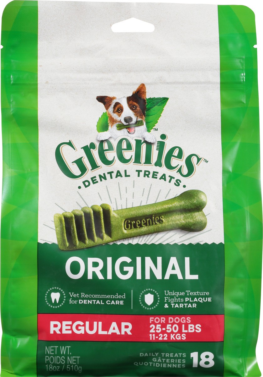 slide 6 of 9, Greenies Regular Original Dental Treats 18 ea, 18 ct