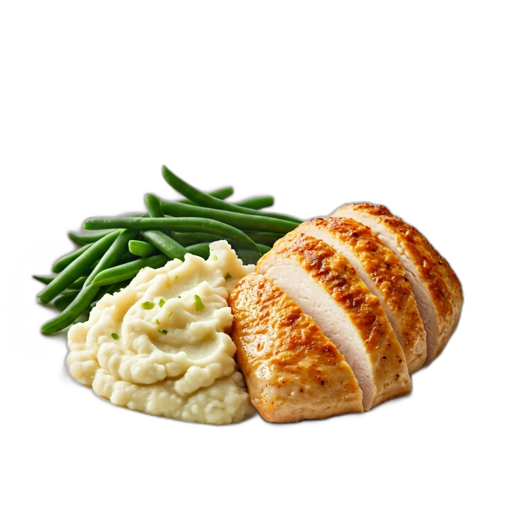 slide 1 of 1, publix Citrus Chicken with mashed cauliflower and green beans almandine, 1 ct