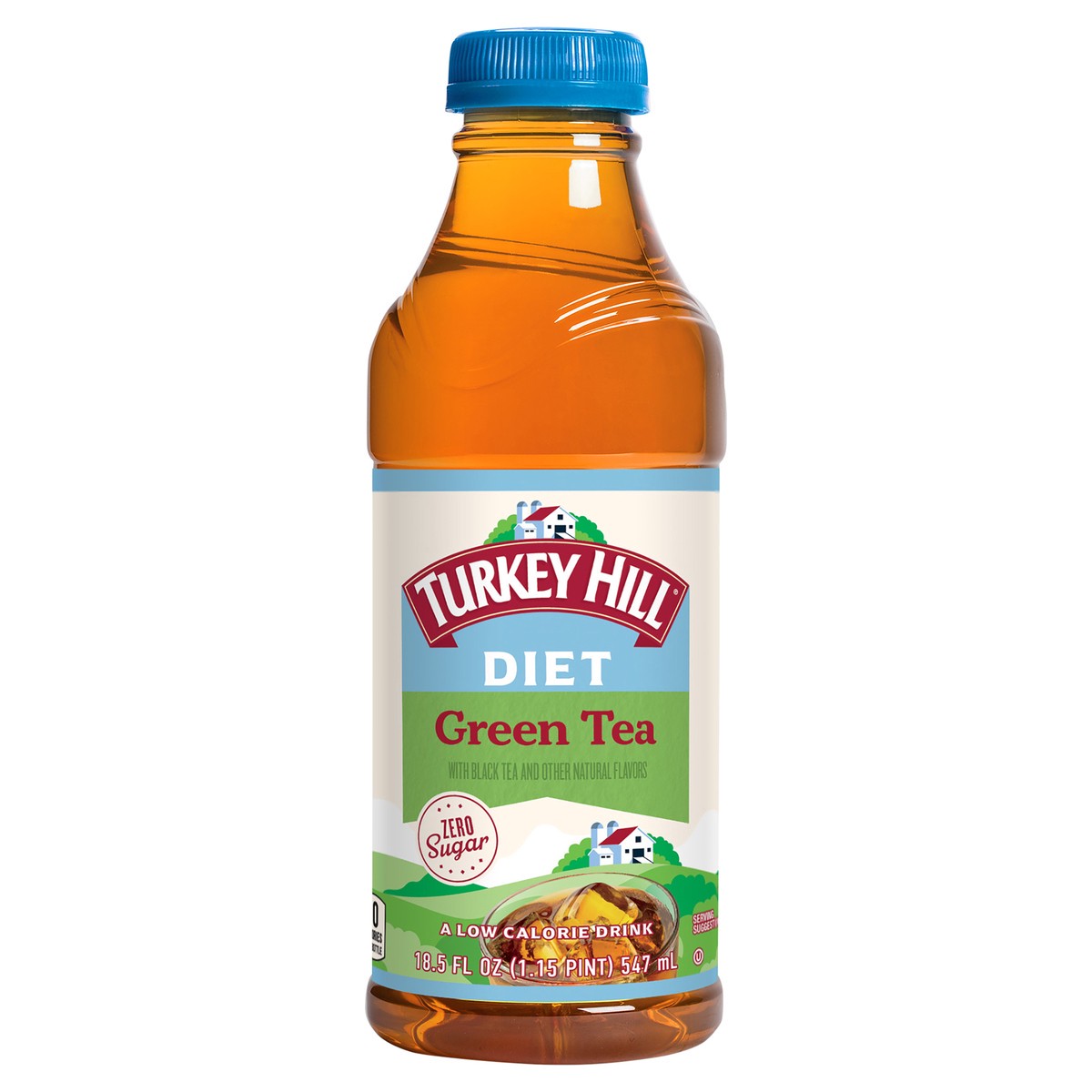 slide 1 of 6, Turkey Hill Diet Green Tea 18.5 fl oz, 