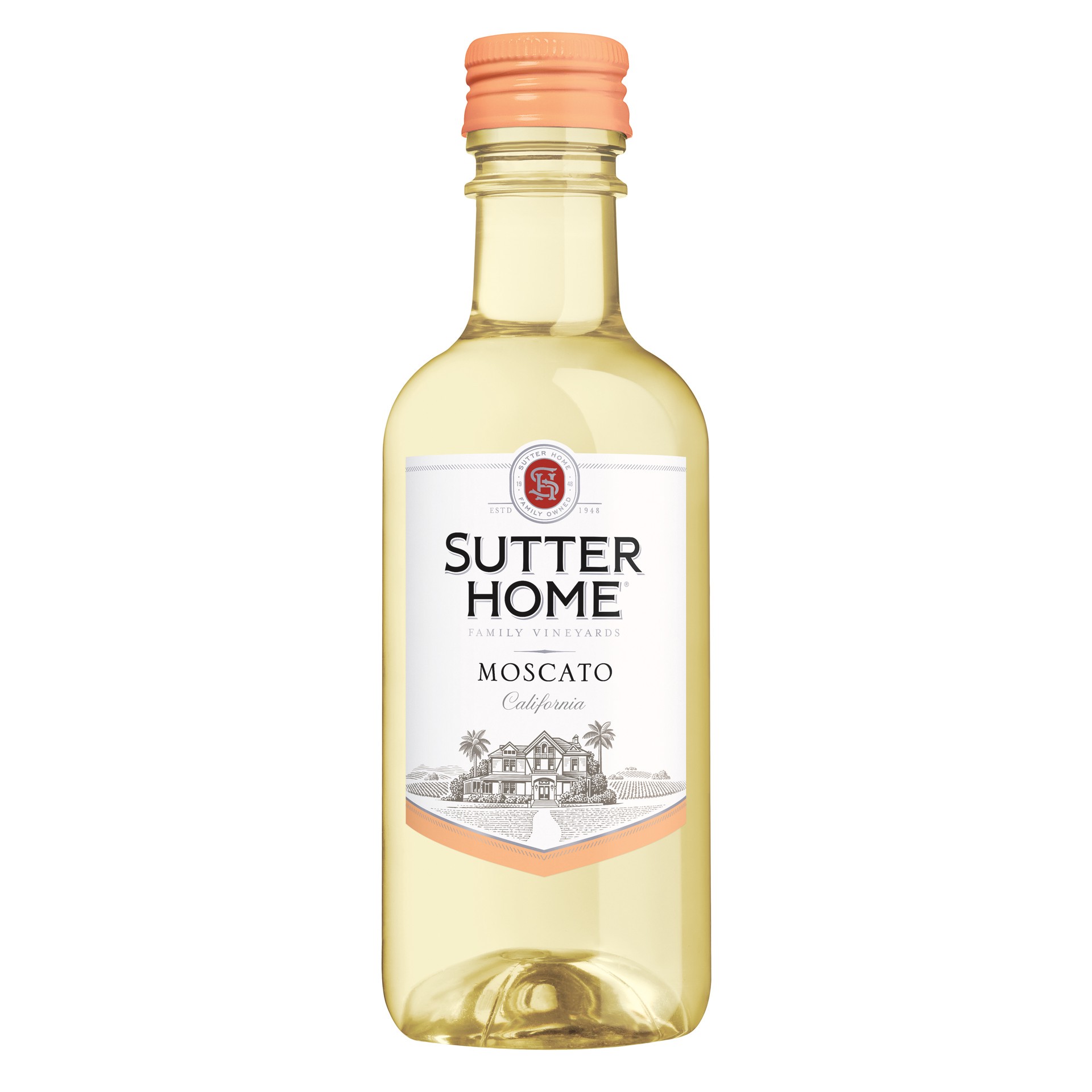 slide 1 of 5, Sutter Home Moscato White Wine, 187mL Wine Bottles (4 Pack), 10.1% ABV, 187 ml