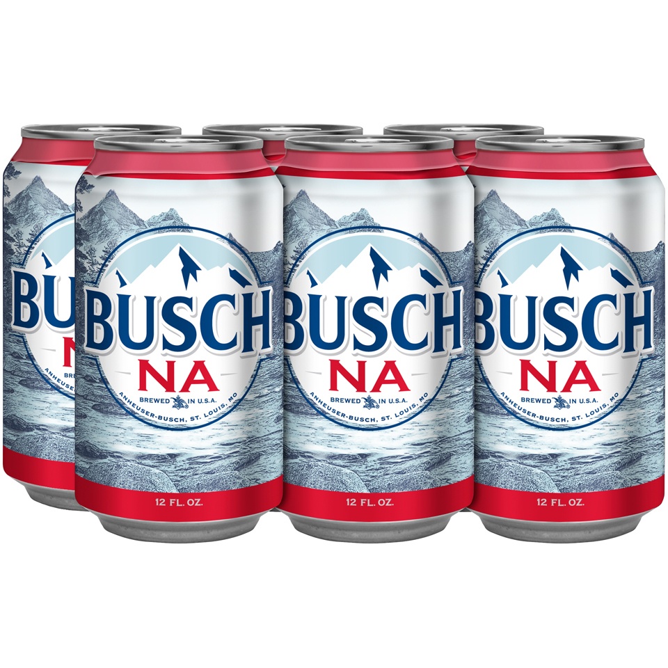 slide 2 of 2, Busch NA Non-Alcoholic Brew, 0.5% ABV, 72 oz