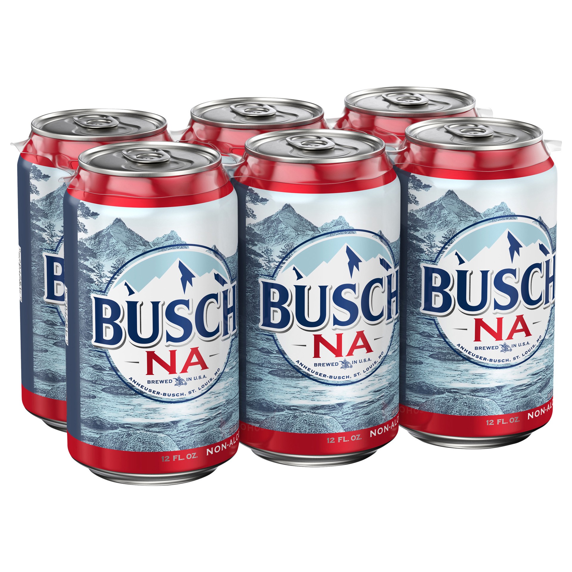 slide 1 of 5, Busch NA Beer 6 - 12 fl oz Cans, 12 fl oz