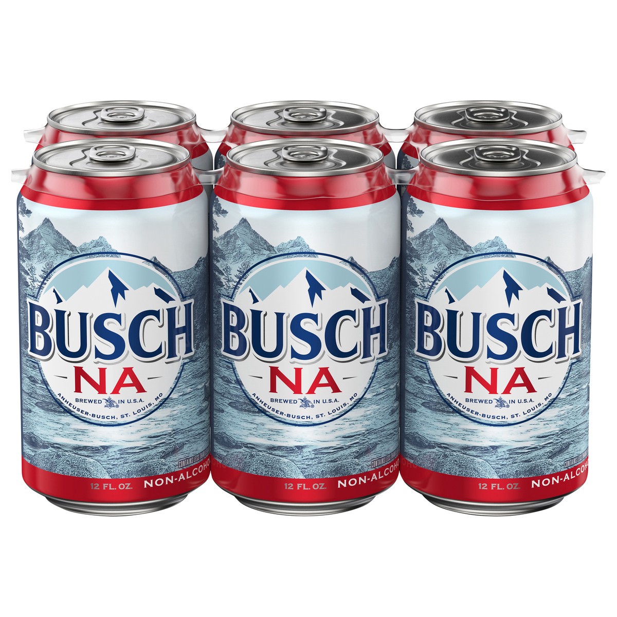 slide 1 of 5, Busch NA Beer 6 - 12 fl oz Cans, 6 ct; 12 oz