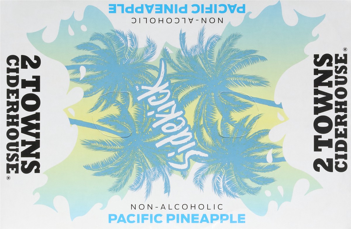 slide 5 of 13, 2 Towns Ciderhouse Sidekick Non-Alcoholic Pacific Pineapple Hard Cider 6 - 12 oz Cans, 6 ct; 12 oz