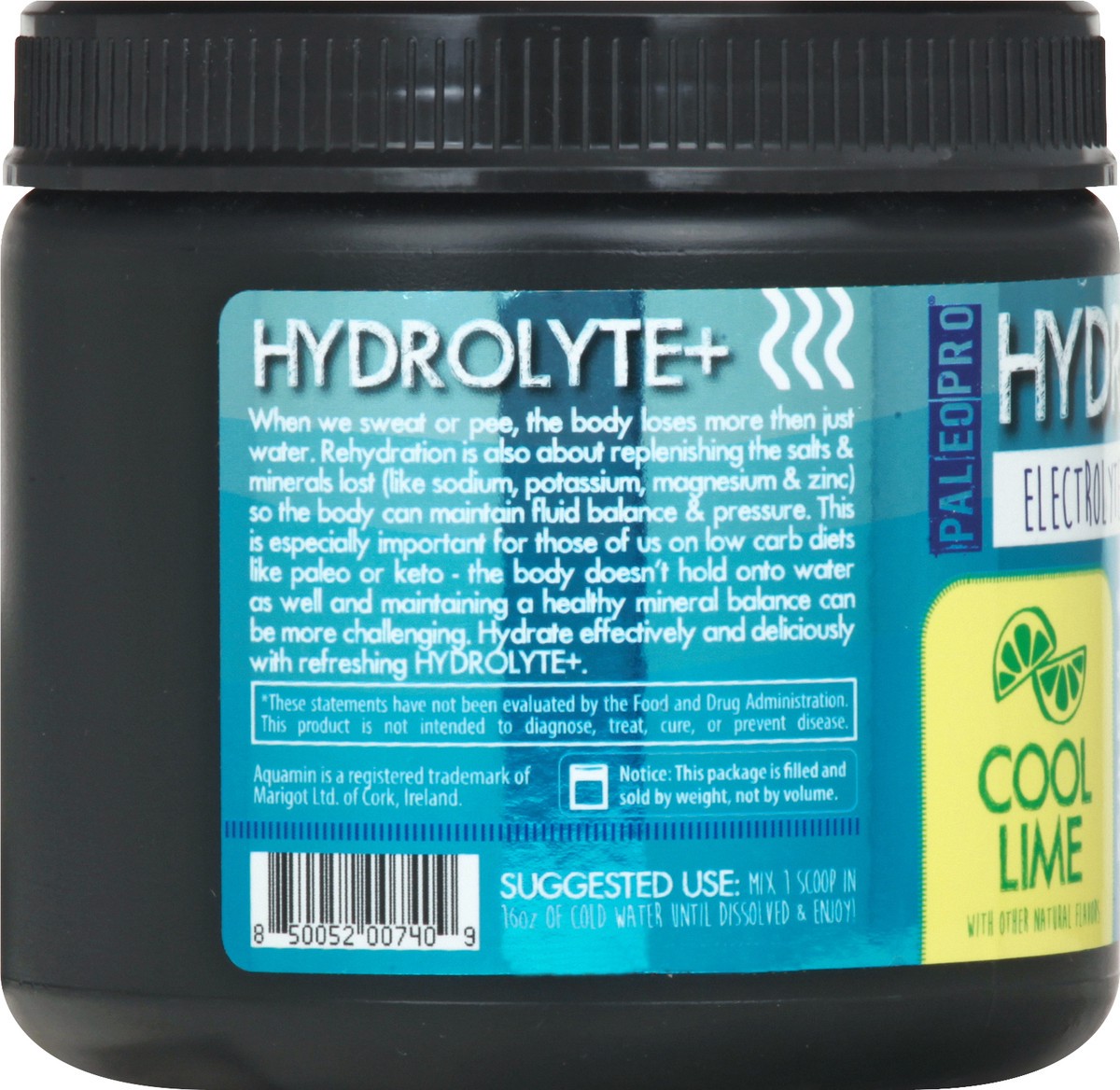 slide 2 of 13, PaleoPro Hydrolyte+ Cool Lime Electrolyte Drink Supplement 1 ea, 1 ct
