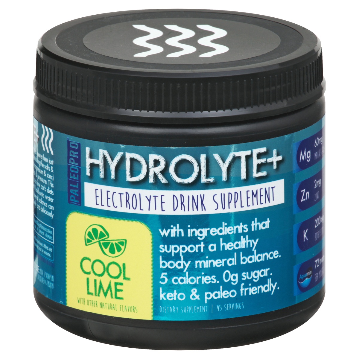 slide 1 of 1, PaleoPro Hydrolyte+ Electrolyte Drink Supplement Cool Lime, 9.3 oz