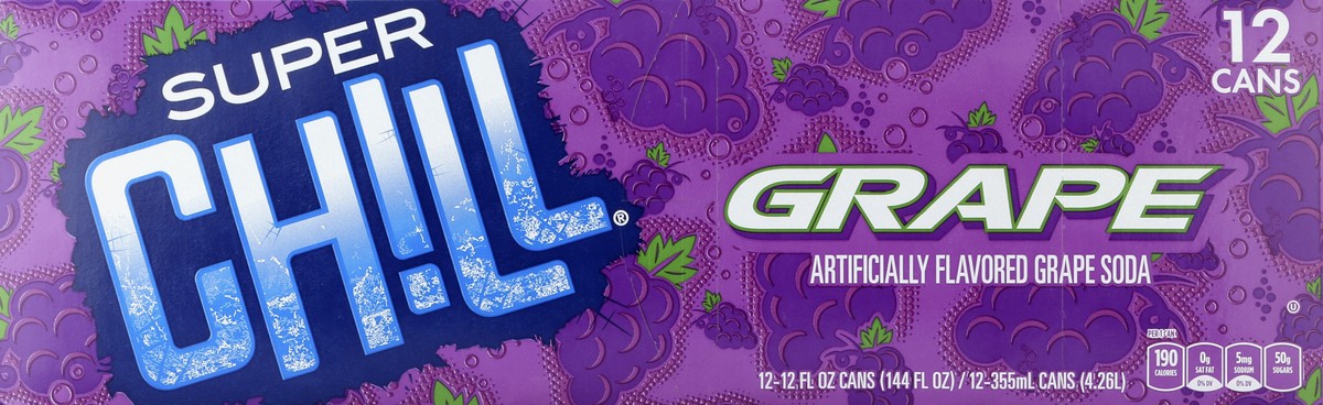 slide 1 of 1, Super Chill Grape Soda - 144 fl oz, 144 fl oz