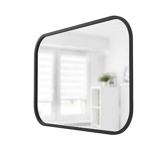 slide 5 of 9, Umbra Hub Rectangular Wall Mirror - Black, 24 in x 36 in