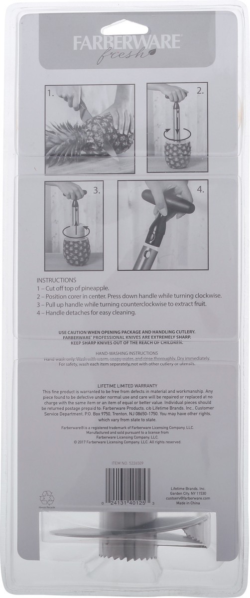 slide 7 of 9, Farberware Pineapple Corer, 1 ct
