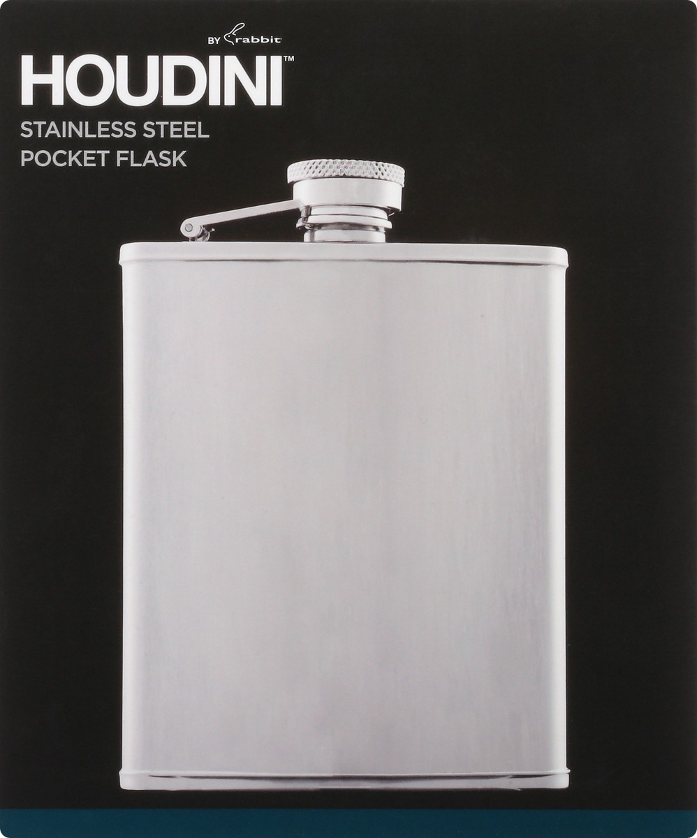 slide 1 of 11, Houdini Stainless Steel Pocket Flask - 1 ea, 1 ct