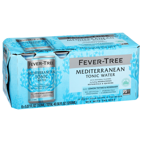 slide 1 of 1, Fever-Tree Mediterranean Tonic Water - 8 ct; 5 oz, 8 ct; 5 oz