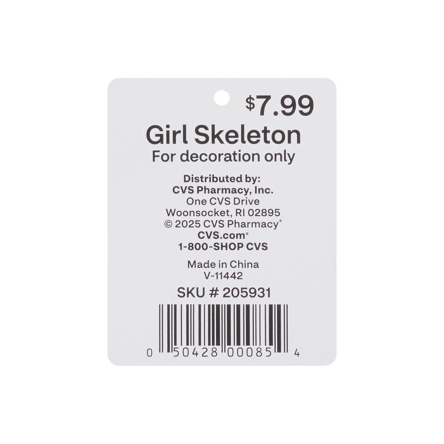 slide 4 of 6, SPOOKY VILLAGE Creepy Doll Skeleton, 1 ct