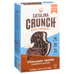 Catalina Crunch Chocolate Vanilla Sandwich Cookies 6.8 oz