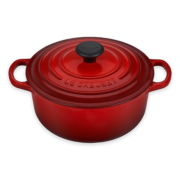 slide 1 of 1, Le Creuset Round Dutch Oven, Cerise, 2.75 qt