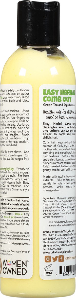 slide 10 of 12, Taliah Waajid Easy Herbal Comb-Out with Carrot Seed Oil 8 fl oz, 8 fl oz