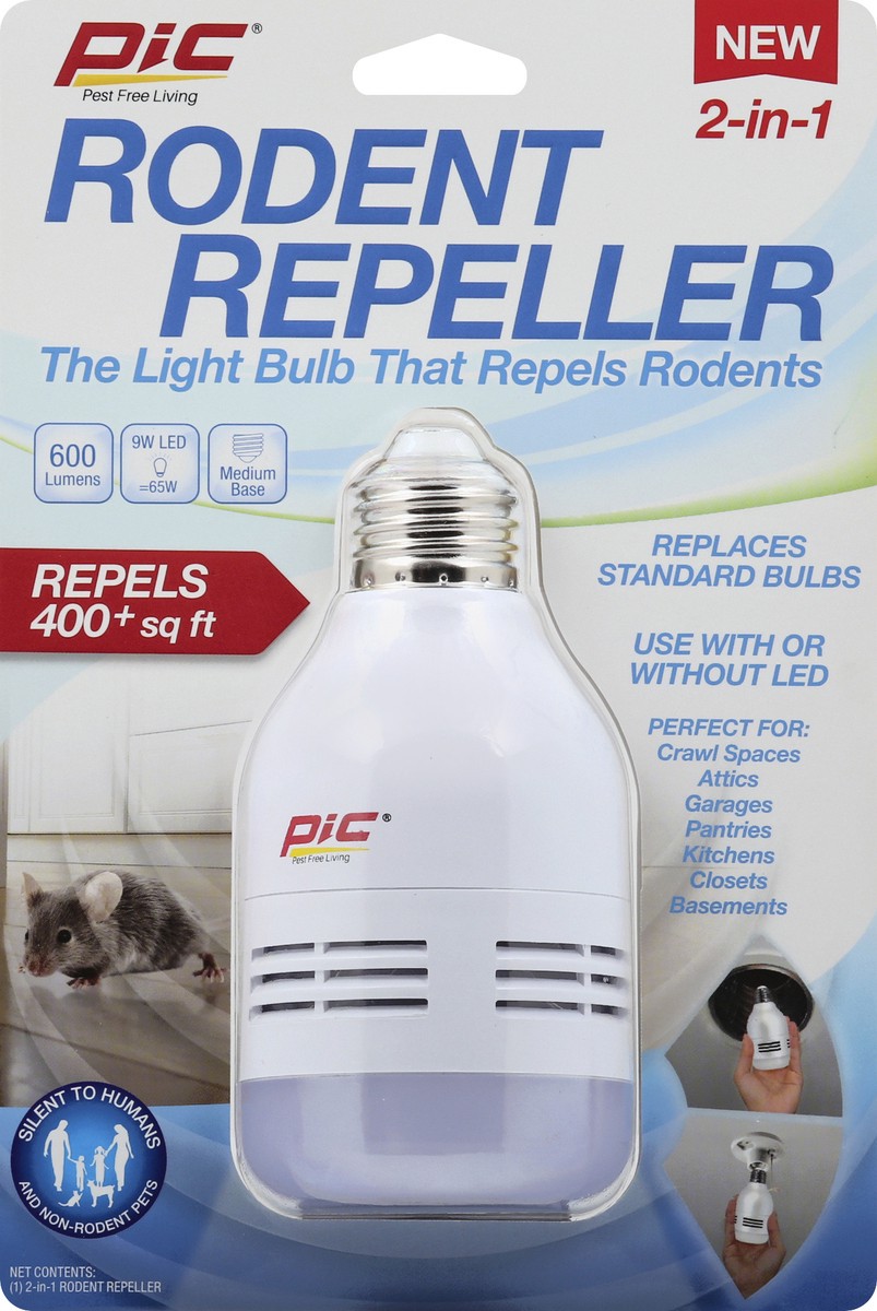 slide 2 of 8, PIC LED 2-In-1 9 Watts Rodent Repeller 1 ea, 1 ct