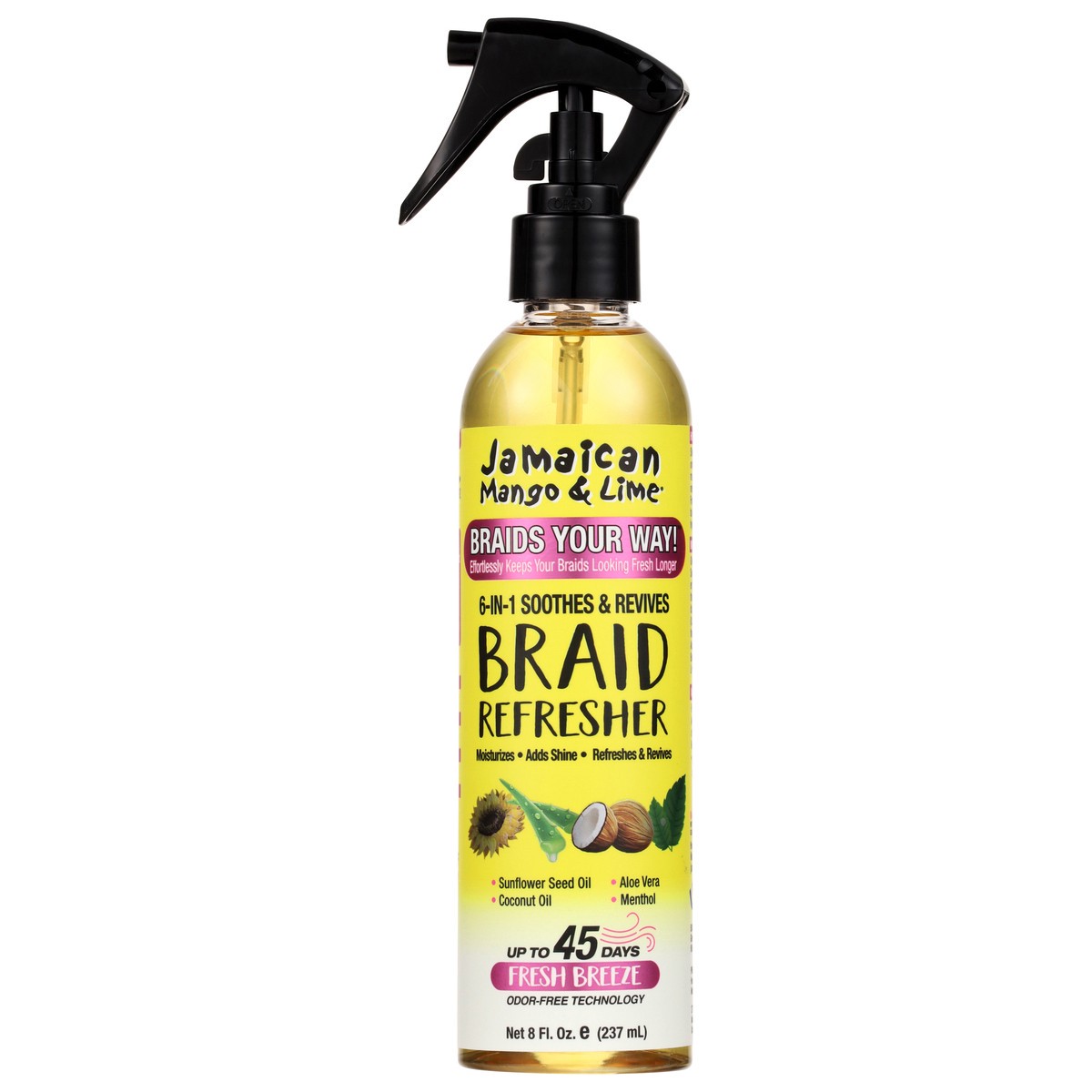 slide 1 of 9, Jamaican Mango & Lime Fresh Breeze Braid Refresher 8 fl oz, 8 fl oz