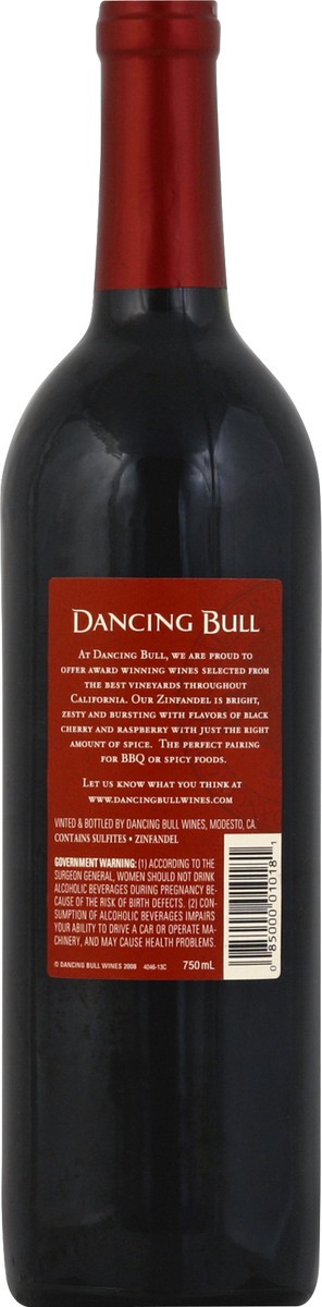 slide 3 of 3, Dancing Bull Zinfandel, California, 2014, 750 ml