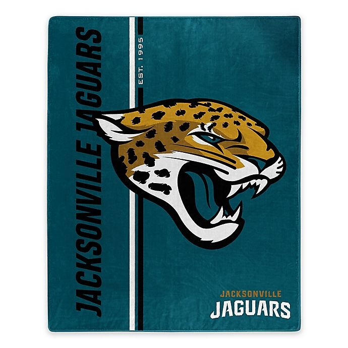 slide 1 of 1, NFL Jacksonville Jaguars Royal Plush Raschel Throw, 1 ct