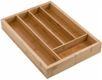 slide 1 of 1, Honey-Can-Do Expandable Bamboo Tray - Brown, 1 ct