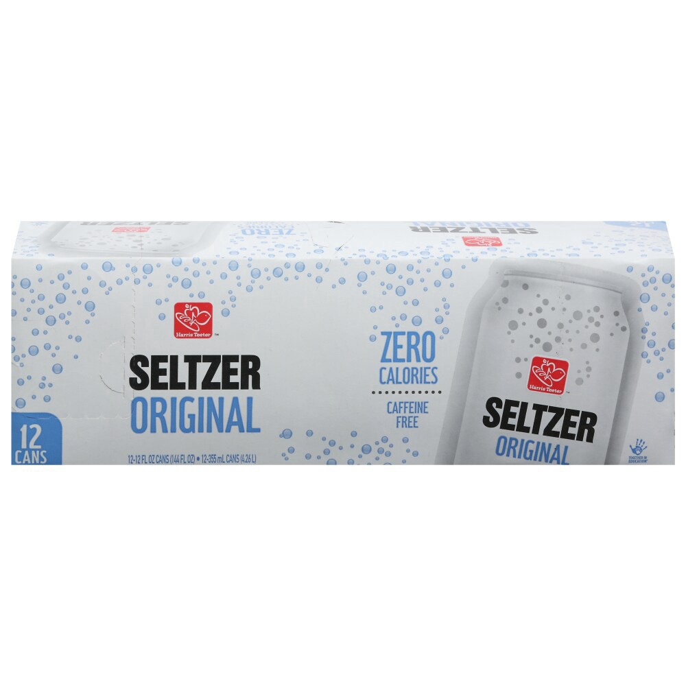 slide 1 of 2, Harris Teeter Original Seltzer, 12 ct; 12 fl oz
