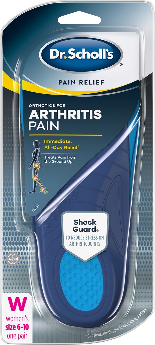 slide 1 of 3, Dr. Scholl's Dr Scholls Pain Relief Orthotics For Arthritis Pain For Women 1 Pair Size 610, 1 ct