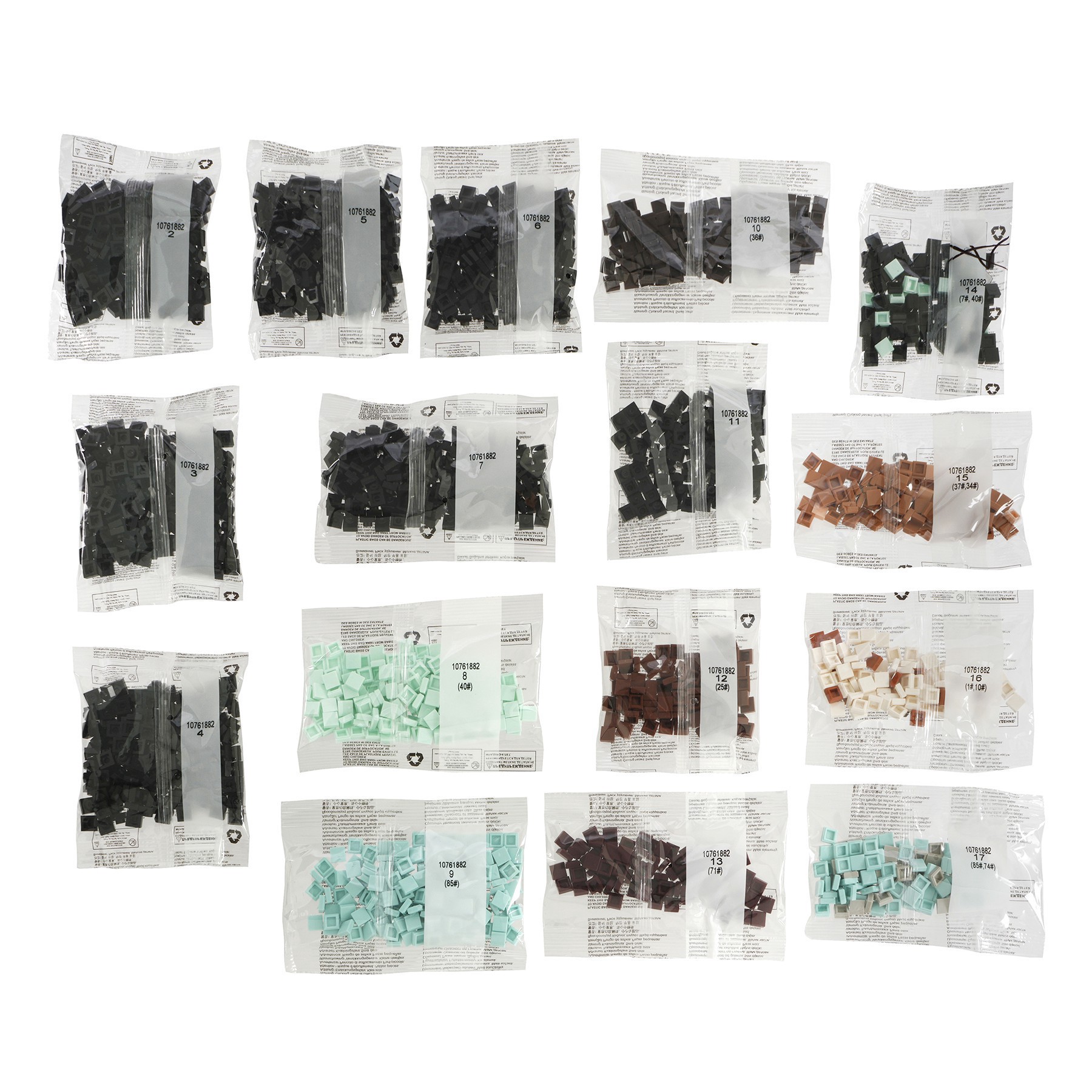 slide 6 of 6, 10" X 10" Horse Pixelated Brick Art Kit By Make Market, 10 in x 10 in