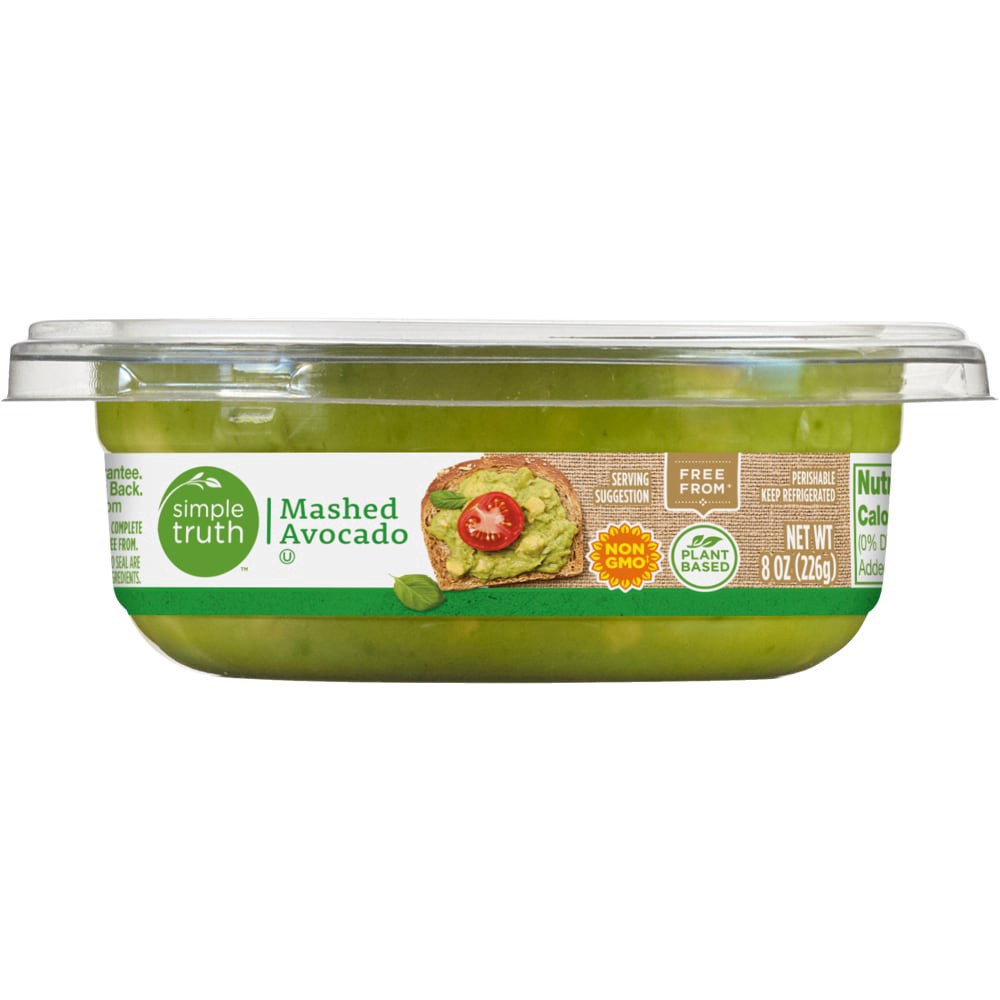 slide 2 of 2, Simple Truth Mashed Avocado, 8 oz