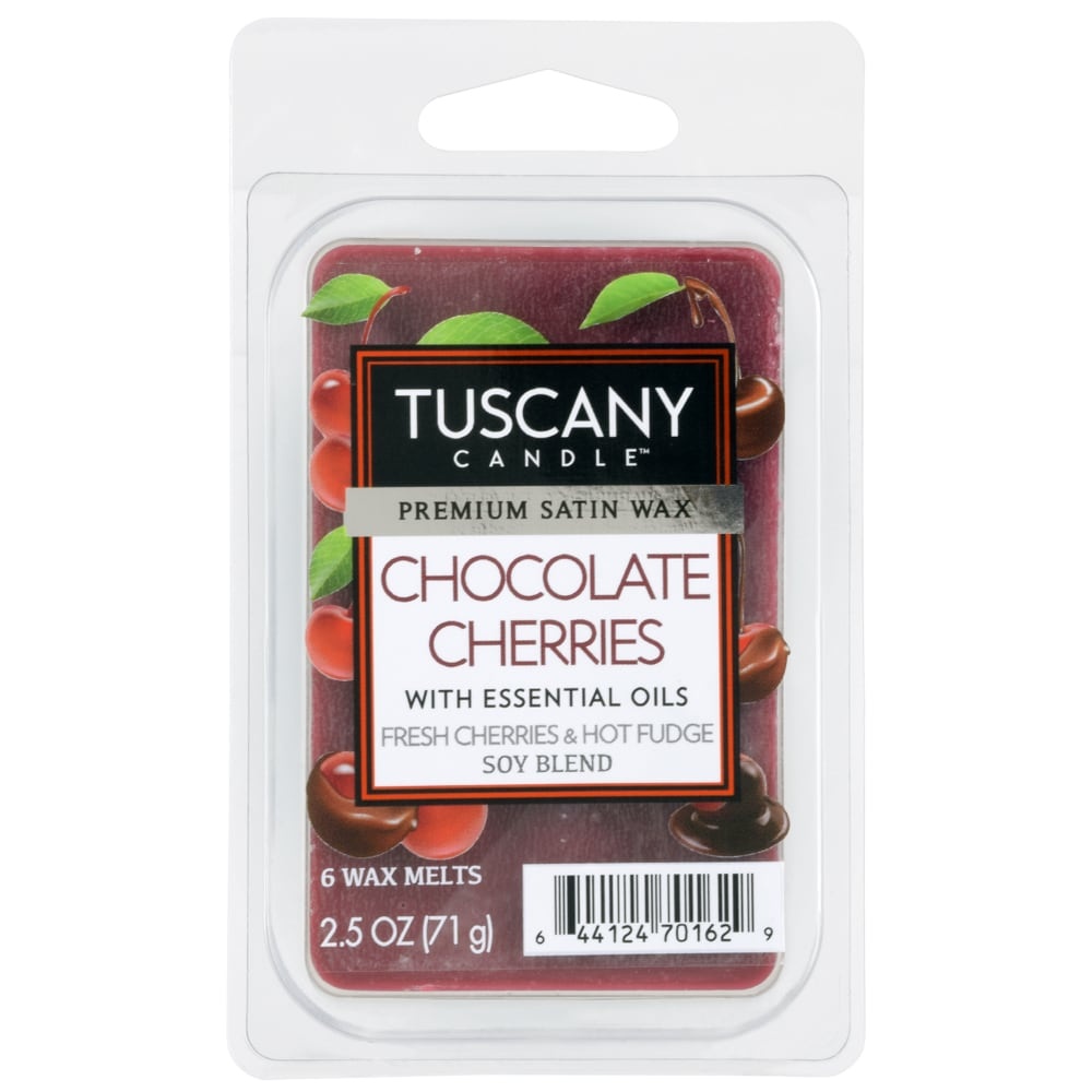 slide 1 of 1, Tuscany Candle Chocolate Cherries Scent Valentine Wax Melts, 6 ct