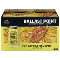 Ballast Point India Pale Ale Pineapple Sculpin Beer 6 - 12 oz Cans